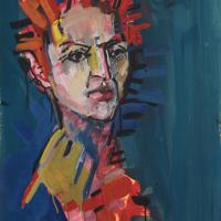  Véronique 1992 Acrylique sur papier - 70 x 50 cm