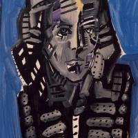  Valérie 1992 Acrylique sur papier - 70 x 50 cm