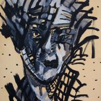  Virginie 1992 Acrylique sur papier - 70 x 50 cm