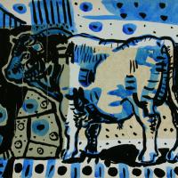 Mon voisin a du caractère 2016 Encre et collage sur papier - 23,8 x 33,8 cm (Coll. privée)