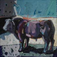 Mon voisin d'à côté 2018 Acrylique sur toile - 100 x 100 cm