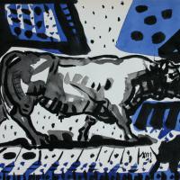 Mon voisin est content de lui 2016 Encre sur papier - 24 x 30 cm