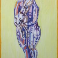 Maternité II 1995 Huile sur toile - 130 x 89 cm