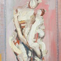 Maternité rose 1995 Huile sur toile - 65 x 50 cm