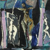 La danseuse II 1988 Huile sur panneau - 56,5 x 47,5 cm