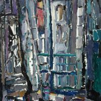 Rue Bichat 1988 Huile sur panneau - 121 x 80,5 cm