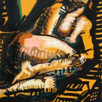 Fanny III 1990 Acrylique sur papier - 100 x 65 cm