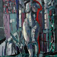 Une femme 1988 Huile sur toile - 116 x 89 cm