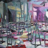 Interno XI 1987 Huile sur toile - 120 x 150 cm (Coll. privée)