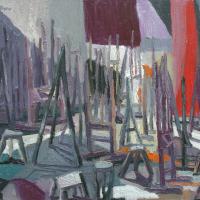 Interno II 1986 Huile sur panneau - 50 x 70 cm (Coll. privée)