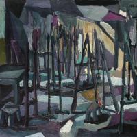 Interno V 1986 Huile sur toile - 70 x 90 cm (Coll. privée)