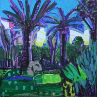 Apologie I 2005 Acrylique et collage sur toile - 100 x 100 cm (Coll. privée)