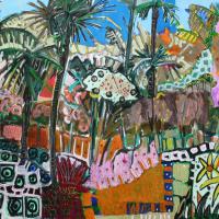 Apologie VII 2005 Acrylique et collage sur toile - 73 x 116 cm (Coll. privée)