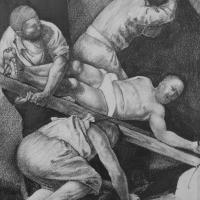 Etude d'après Caravage 1987 Crayon sur papier - 24 x 34 cm