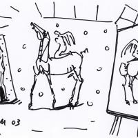 L'apparition 2003 Encre sur papier - 14,5 x 20,5 cm