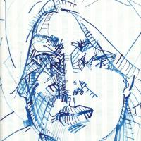 Charlotte 1991 Encre sur papier - 36 x 27,5 cm