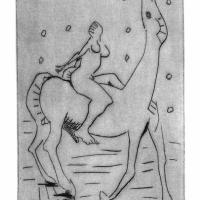 Amazone I 2007
													Pointe sèche
													Tirage à 10 exemplaires