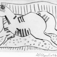 Série Moi et mon cheval 1991
													Pointe sèche
													Tirage à 20 exemplaires