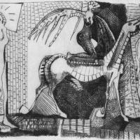 L'apparition 2001 Pointe sèche Tirage à 10 exemplaires