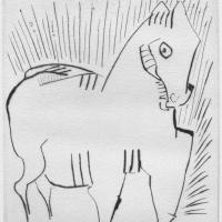 Série Moi et mon cheval 1991
													Pointe sèche
													Tirage à 20 exemplaires