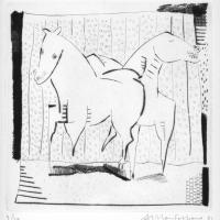 Série Moi et mon cheval 1991
													Pointe sèche
													Tirage à 20 exemplaires