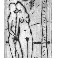 L'île déserte 2007
													Pointe sèche
													Tirage à 10 exemplaires
													