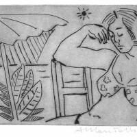 La sieste 2007
													Pointe sèche
													Tirage à 16 exemplaires
													