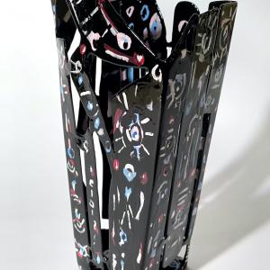 Belles de nuit 2021 Acier soudé, peint - 27 x 11,5 x 9 cm - Pièce unique VENDU