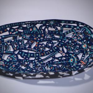 Cefalù 2021 Acier soudé, peint - 9 x 60,5 x 28 cm - Pièce unique VENDU