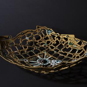 Monreale 2021 Acier soudé, peint - 12 x 40 x 38,5 cm - Pièce unique VENDU