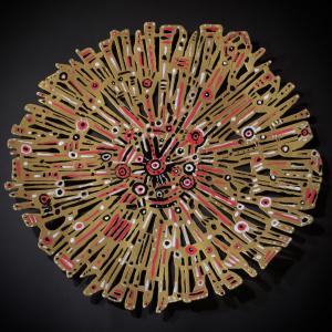 Siracusa 2021 Acier soudé, peint - Diamètre : 50 cm - Pièce unique - VENDU