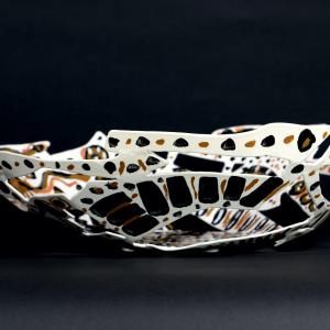 Le Cyclope 2021 Acier soudé, peint - 12 x 37 x 35 cm - Pièce unique