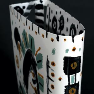 Odyssée 2021 Acier soudé, peint - 34,5 x 11 x 31,5 cm - Pièce unique