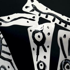 Pompei 2021 Acier soudé, peint - 31 x 30,5 x 30 cm - Pièce unique