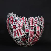 L'Eveil 2022 Acier soudé peint - 78 x 82 x 67 cm - Pièce unique