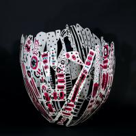 L'Eveil 2022 Acier soudé peint - 78 x 82 x 67 cm - Pièce unique