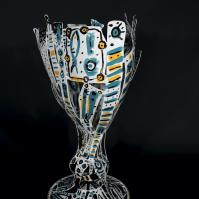 La Source 2022 Acier soudé peint - 79 x 47 x 35 cm - Pièce unique VENDU