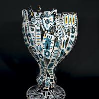 La Source 2022 Acier soudé peint - 79 x 47 x 35 cm - Pièce unique VENDU