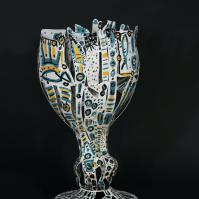 La Source  2022 Acier soudé peint - 79 x 47 x 35 cm - Pièce unique VENDU