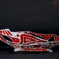 L'Eveil de l'Etna 2022 - Acier soudé, peint - 18 x 55 x 40 cm VENDU