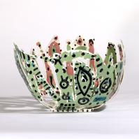 Rosée du matin  - Acier soudé, peint - 18 x 28 x 15 cm