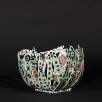 Rosée du matin  - Acier soudé, peint - 18 x 28 x 15 cm