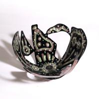 Souvenir d'Agrigente II - Acier soudé, peint - 19 x 27 x 25,5 cm VENDU