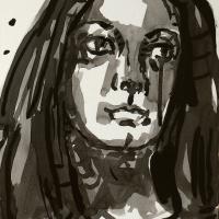 Emmanuelle II 2020 Encre de Chine sur papier 29 x 20 cm