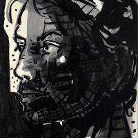 Emmanuelle III 2020 Encre de Chine sur papier 29 x 20 cm