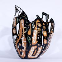Eclosion 2024 Acier soudé peint - 53,5 x 39,5 x 37 cm - Pièce unique