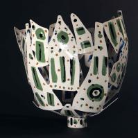 Eclosion VI 2025 Acier soudé peint - 41 x 38 x 30 cm - Pièce unique