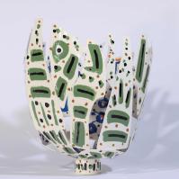 Eclosion VI 2025 Acier soudé peint - 41 x 38 x 30 cm - Pièce unique