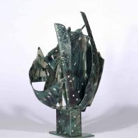 Eclosion X 2025 Acier soudé peint et patiné - 37 x 18 x 21 cm