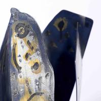 Fleur pour ma Muse IV 2025 Acier soudé peint et patiné - 36 x 16 x 13 cm